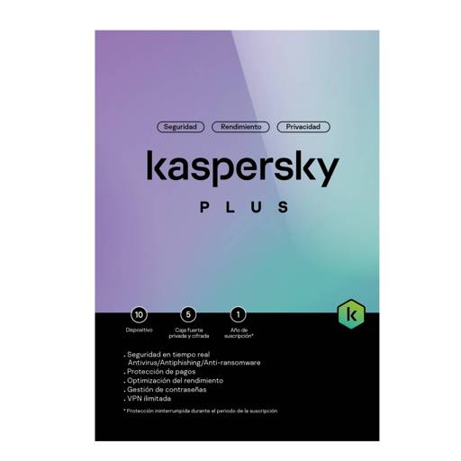 Antivirus Kaspersky 10 Dispositivos, 5 Cuentas, 1 Año, Digital, LATAM