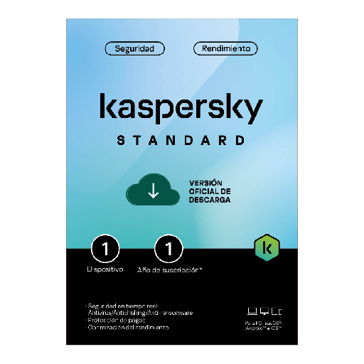 Kaspersky Standard LatAm 1 dispositivo 1 año