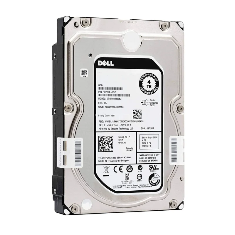 DELL HDD 4TB 72K RPM NLSas 12Gbps 512n 35in Hot-plug